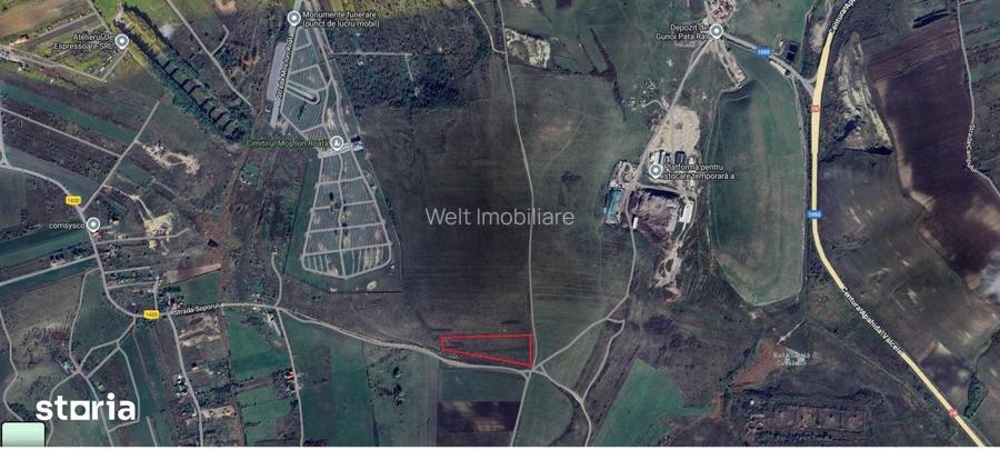 Teren intravilan arabil 5827mp, zona cimitir Mos Ion Roata - Sopor