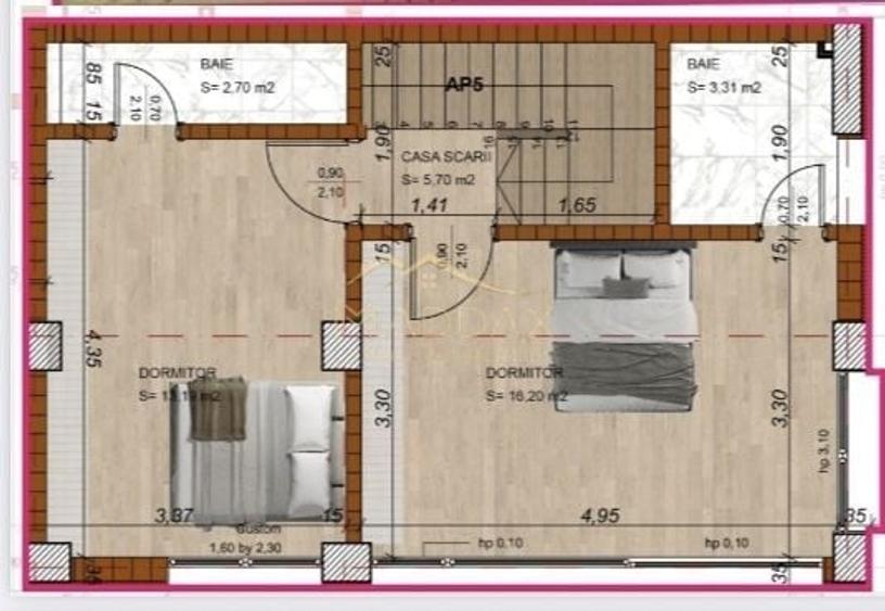 Apartament cu 3 camere decomandat în Domenii