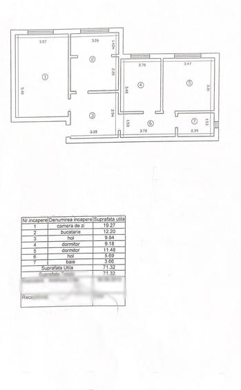 Apartament cu 3 camere decomandat în Nicolina