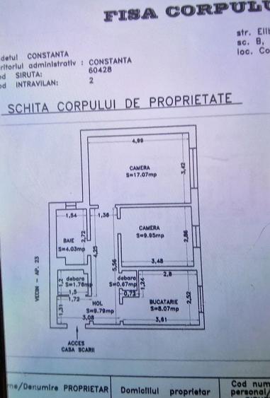 Inel 2, parter inalt, doua camere decomandate. - 12