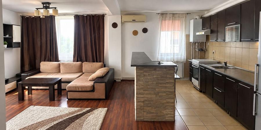 Apartament cu 2 camere semidecomandat, mobilat în Bună Ziua