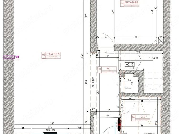 Casă cu 3 camere cu Teren 160 Mp în Pipera