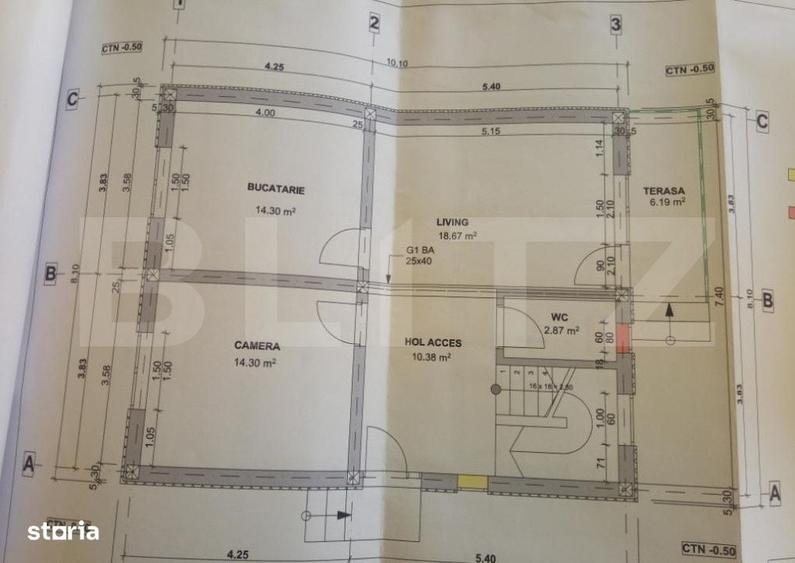 Casă cu 4 camere în Cristian
