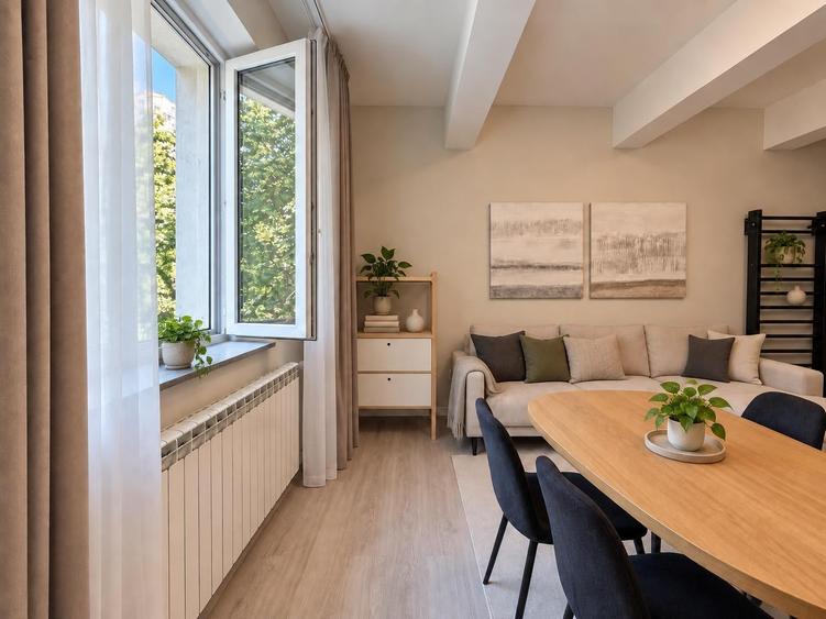 Apartament cu 3 camere decomandat, mobilat în Vatra Luminoasă
