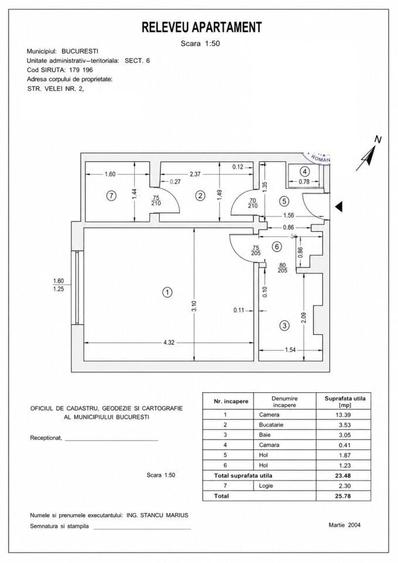Apartament cu 2 camere semidecomandat în Gara de Nord
