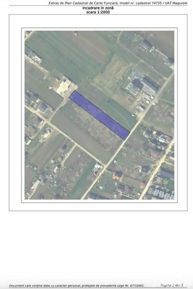 Teren de 3700 mp, în Central