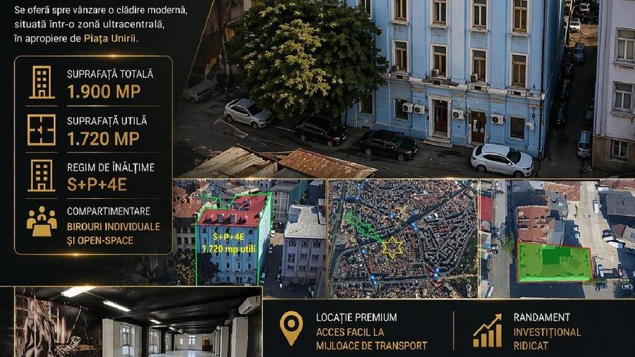 Birou, de 1,720 mp, în Ultracentral
