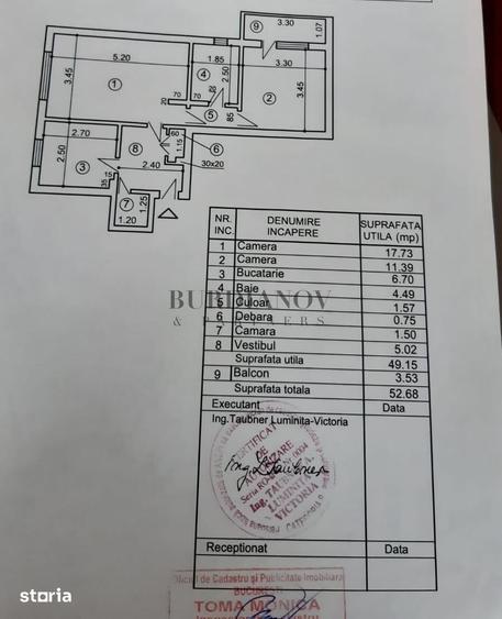 Apartament cu 2 camere decomandat, mobilat în Militari
