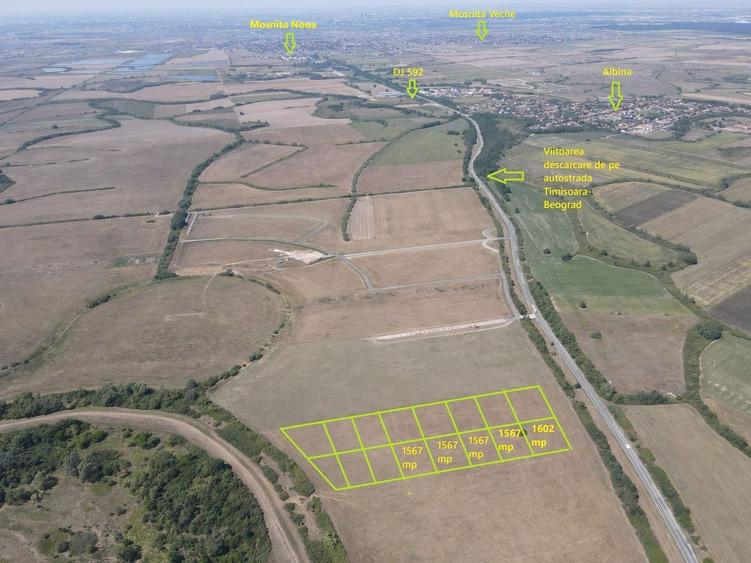Teren Construcții intravilan de 1567 mp, în Moșnița Nouă