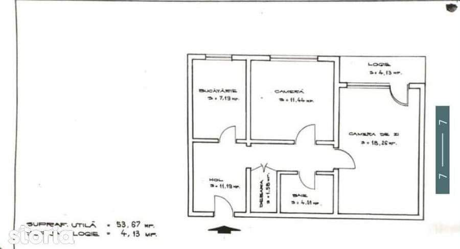 Apartament cu 3 camere, mobilat în Grivița
