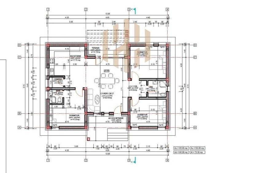Casă cu 3 camere cu Teren 497 Mp în Mocira
