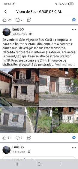 Casă cu 4 camere cu Teren 200 Mp în Central