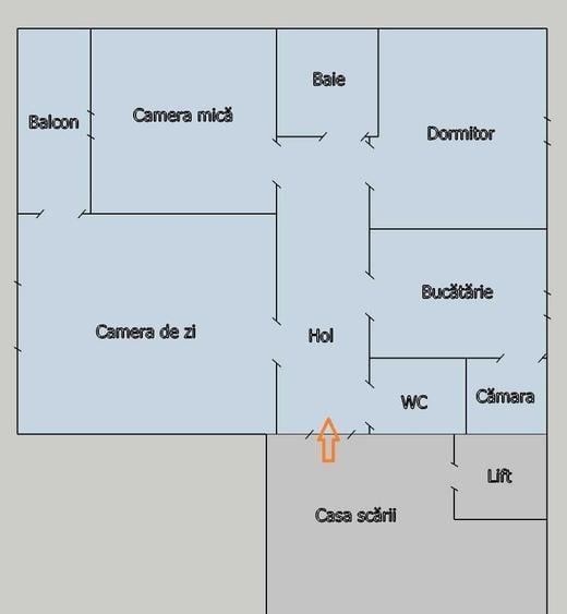 Apartament cu 3 camere decomandat, mobilat în Lipovei
