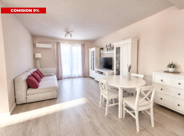 Apartament cu 2 camere semidecomandat, mobilat în Giroc