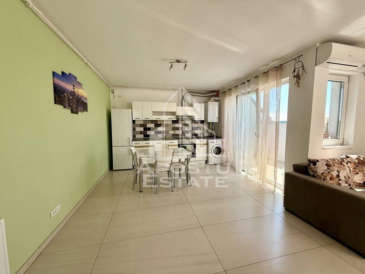 Apartament cu 2 camere decomandat, mobilat în Buziașului