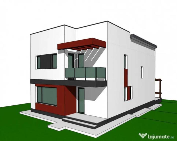 Casă cu 4 camere cu Teren 480 Mp în Bârnova