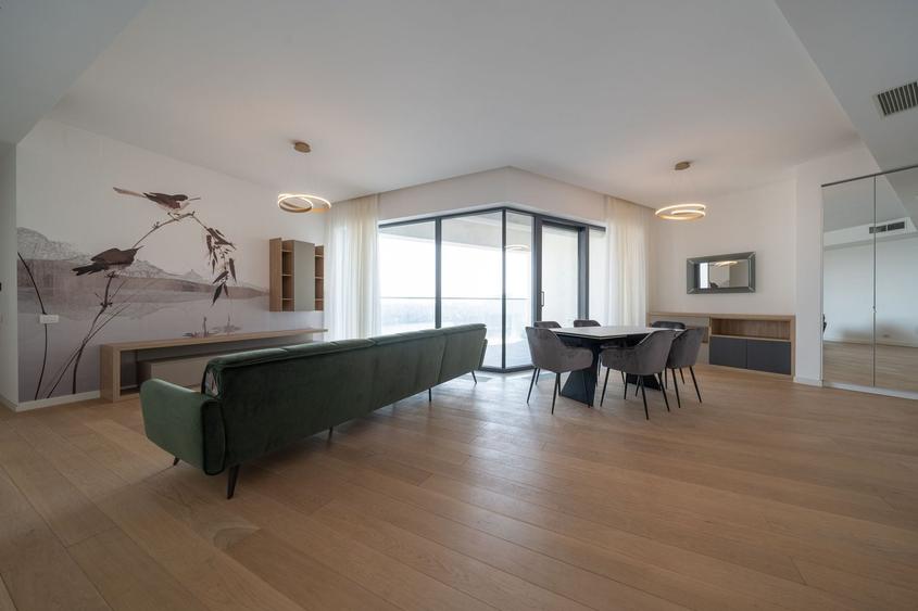 Apartament cu 4 camere decomandat, mobilat în Herăstrău