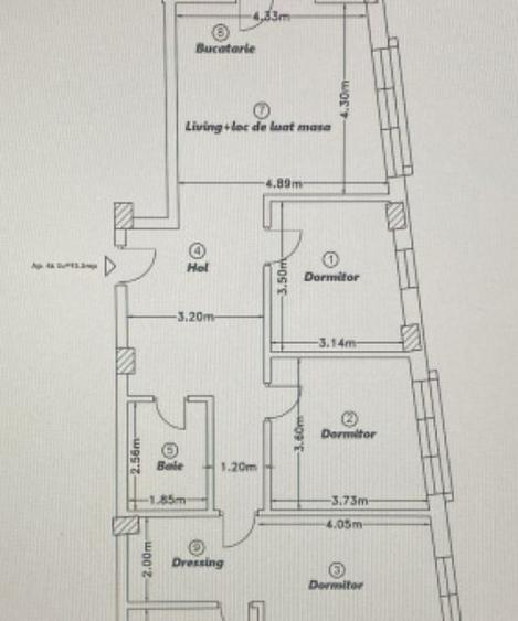 Apartament 4 camere, 93,30mp | Zona Calea Baciului | Cluj-Na - 1