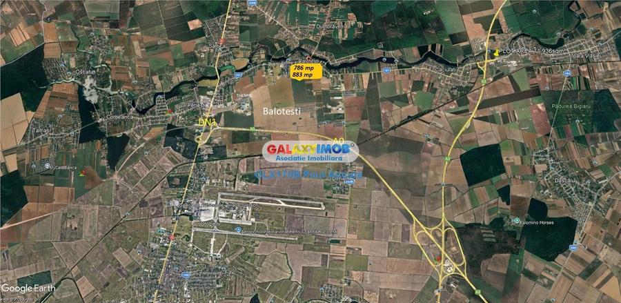 Teren Construcții intravilan de 786 mp, în Balotești