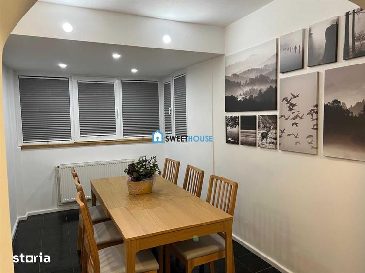 Apartament cu 3 camere, mobilat în Central