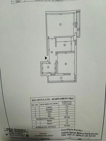 Apartament cu 2 camere decomandat în Baza 3