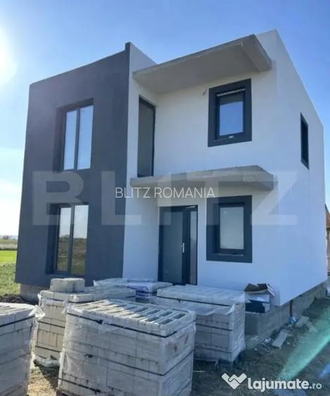 Casa moderna P +E, teren 335 mp, toate utilitatile, zona Isa - Isalnita (Dolj)
