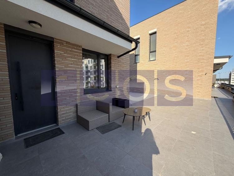 Apartament cu 2 camere semidecomandat, mobilat în Pipera