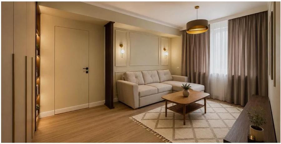 Apartament cu 2 camere semidecomandat, mobilat în Ultracentral