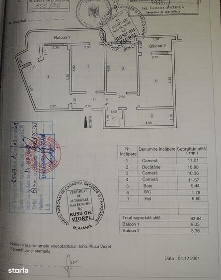 Apartament cu 3 camere decomandat în Călărași