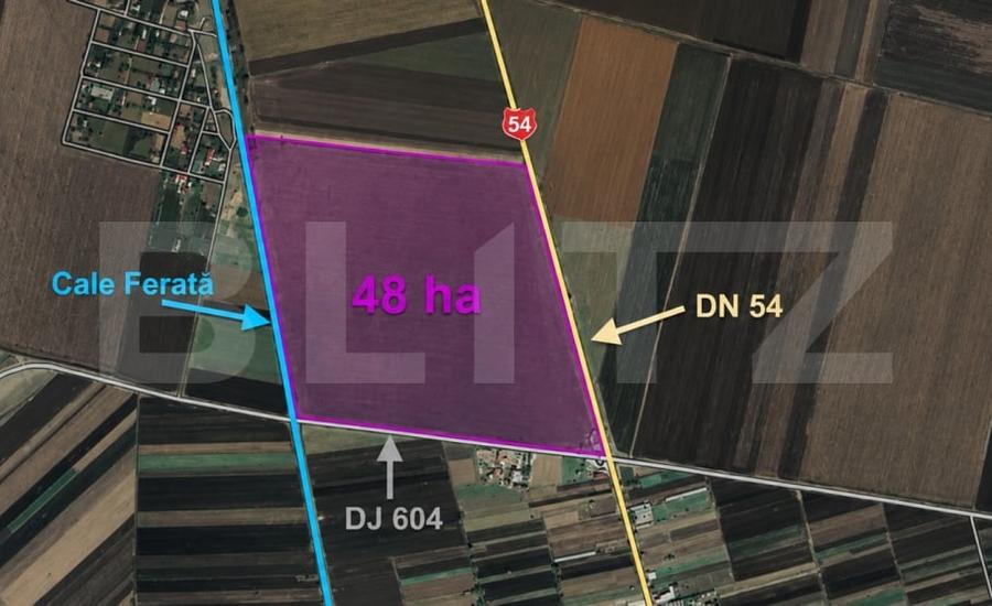 Teren Construcții extravilan de 480000 mp, în Sud