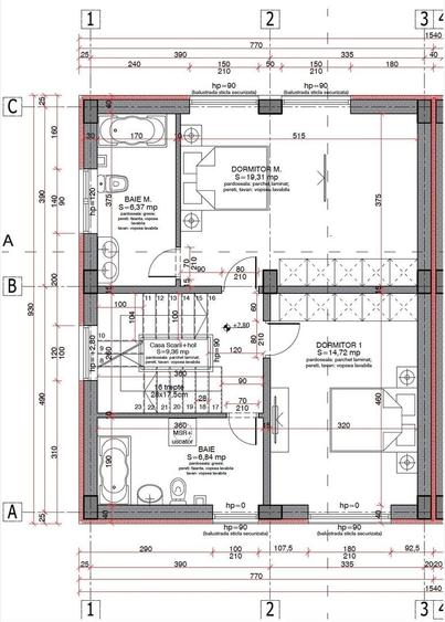 Duplex cu 5 camere cu Canalizare în 1 Decembrie 1918