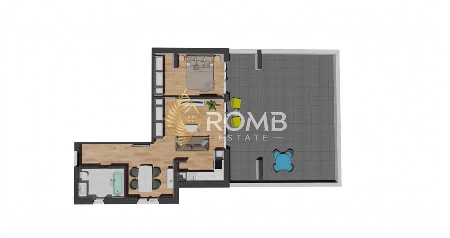 Apartament cu 2 camere în Florești
