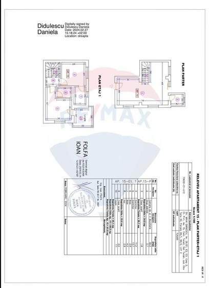 Apartament cu 3 camere în Tunari