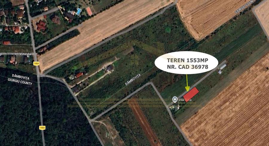 Teren Construcții intravilan de 1553 mp, în Săbăreni
