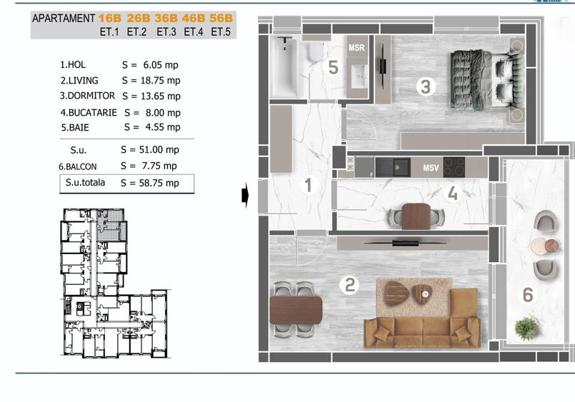 Apartament 2 camere nou, finalizat, direct de la dezvoltator – Berceni - 9