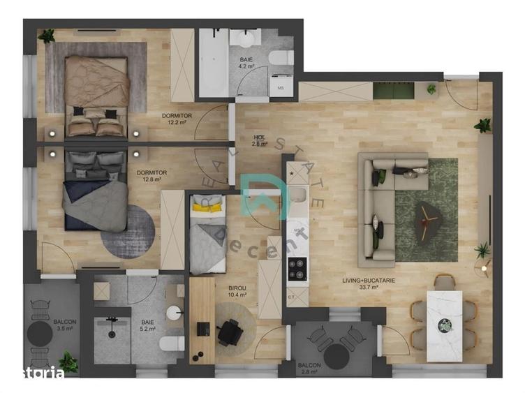 Apartament cu 4 camere în Șelimbăr