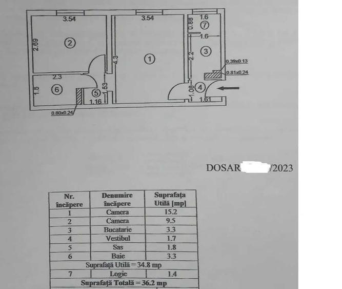 2 camere Brancoveanu Lamotesti etaj 1 mobilat si utilat parcare - 8