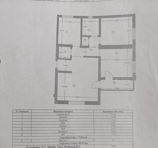 Apartament cu 3 camere, mobilat în Găvana Platou
