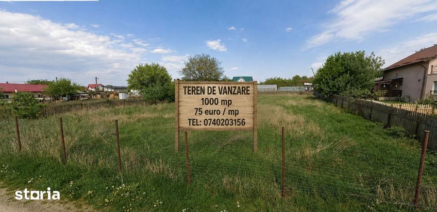 Teren de 1000 mp, în Mihai Eminescu