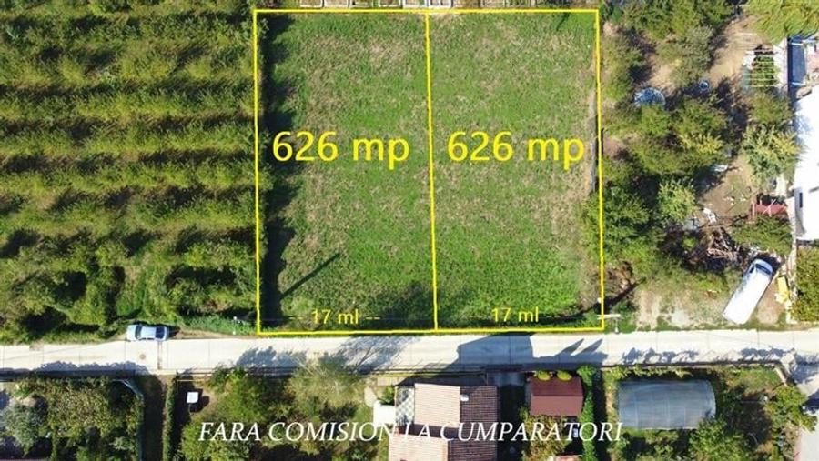 Teren Construcții intravilan de 626 mp, în Vlădești