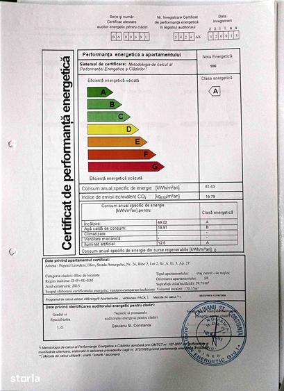 Apartament cu 2 camere în Central