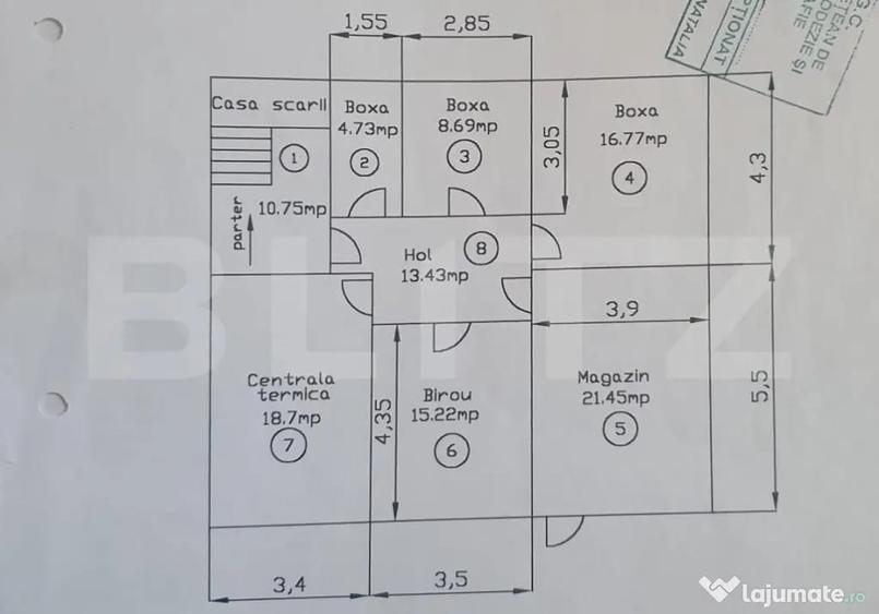 Casă cu 7 camere cu Teren 600 Mp în Central