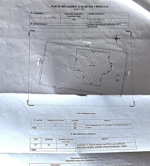 Casă cu 6 camere cu Teren 500 Mp în Nord