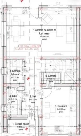Duplex cu 6 camere cu Canalizare în Florești