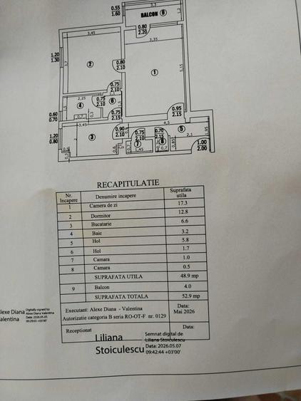 Apartament cu 2 camere decomandat în Central