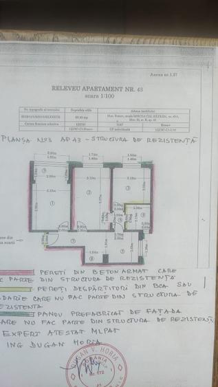 Apartament cu 3 camere decomandat, mobilat în Griviței