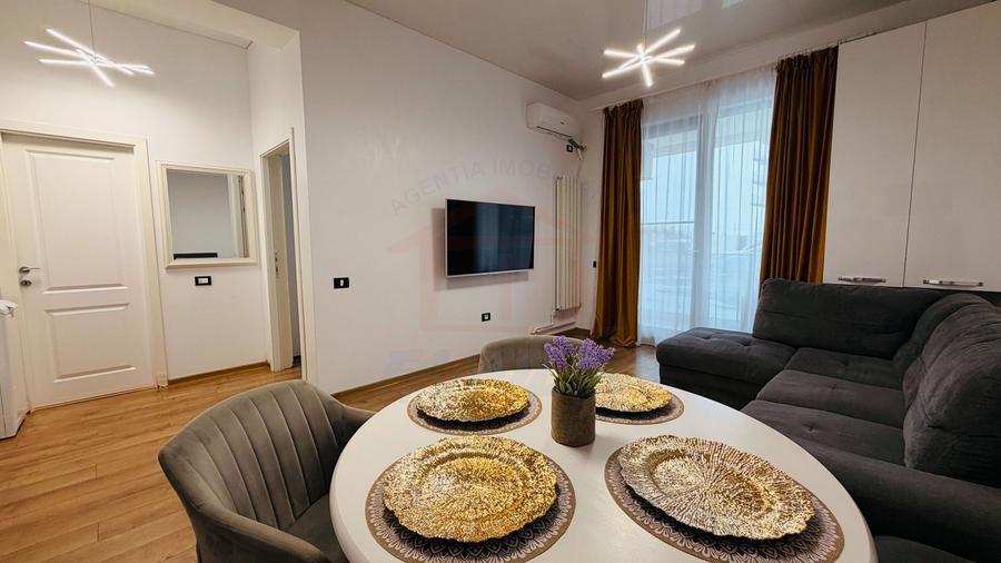 Apartament cu 2 camere decomandat, mobilat în Central
