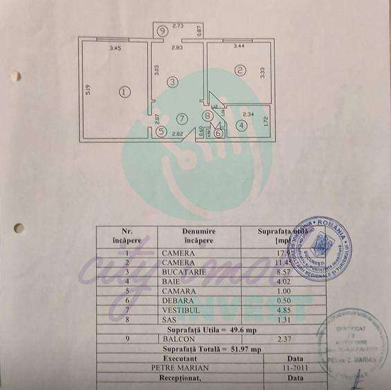 Apartament cu 2 camere decomandat în Basarabia