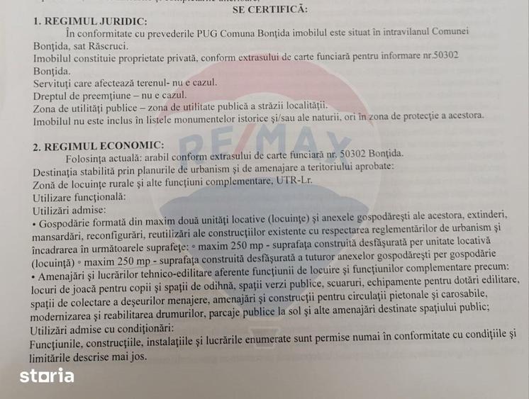 Teren de 7558 mp, în Bonț