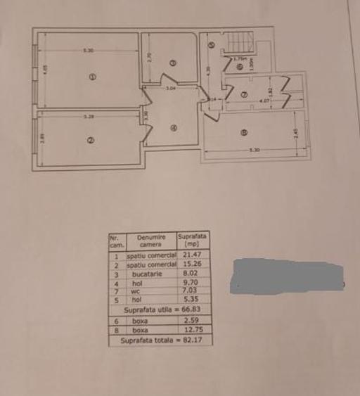 Spațiu comercial, de 82 mp, în P-ța Amzei